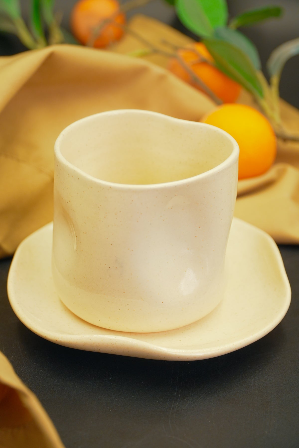 Ivory Bent Cup Set